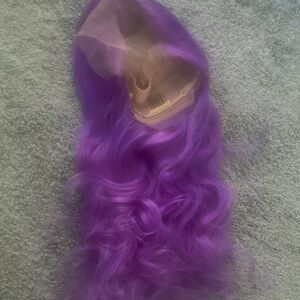 Luxurious Lavender Wavy Hair Wig